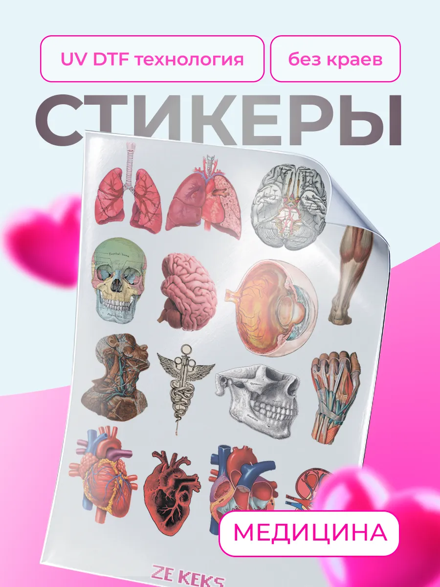 Наклейки на телефон стикеры Медицина